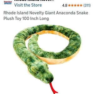 Giant Green Snake Plush Toy